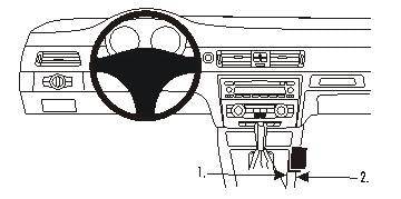 ProClip BMW 3-ser. E90 2005-2012 Kačenje na konzolu slika 6