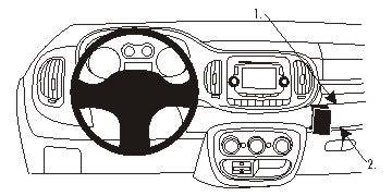 ProClip Fiat 500 L 2013-2022 Ugaono kačenje ONLY for PopStar slika 6